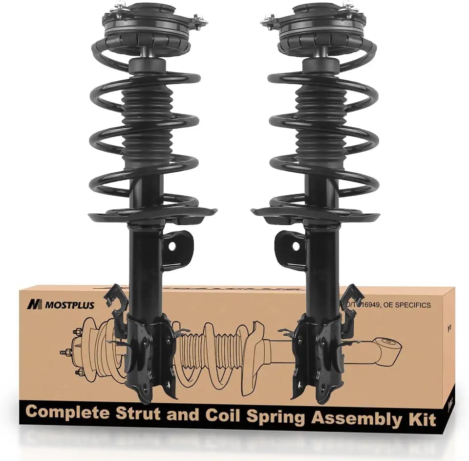MOSTPLUS Pair Front Complete Strut Assembly 172948 172947 Compatible with 2014-2019 Nissan Sentra Coil Spring Shock Absorbers