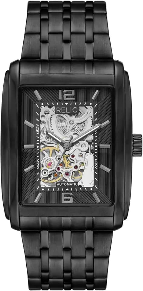 RELIC by Fossil Men's Automatic Watch with Mechanical Movement and Skeleton Dial