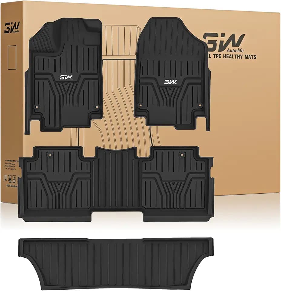 3W Floor Mats Fit for Honda Odyssey 2018-2026 Mini Passenger Van
