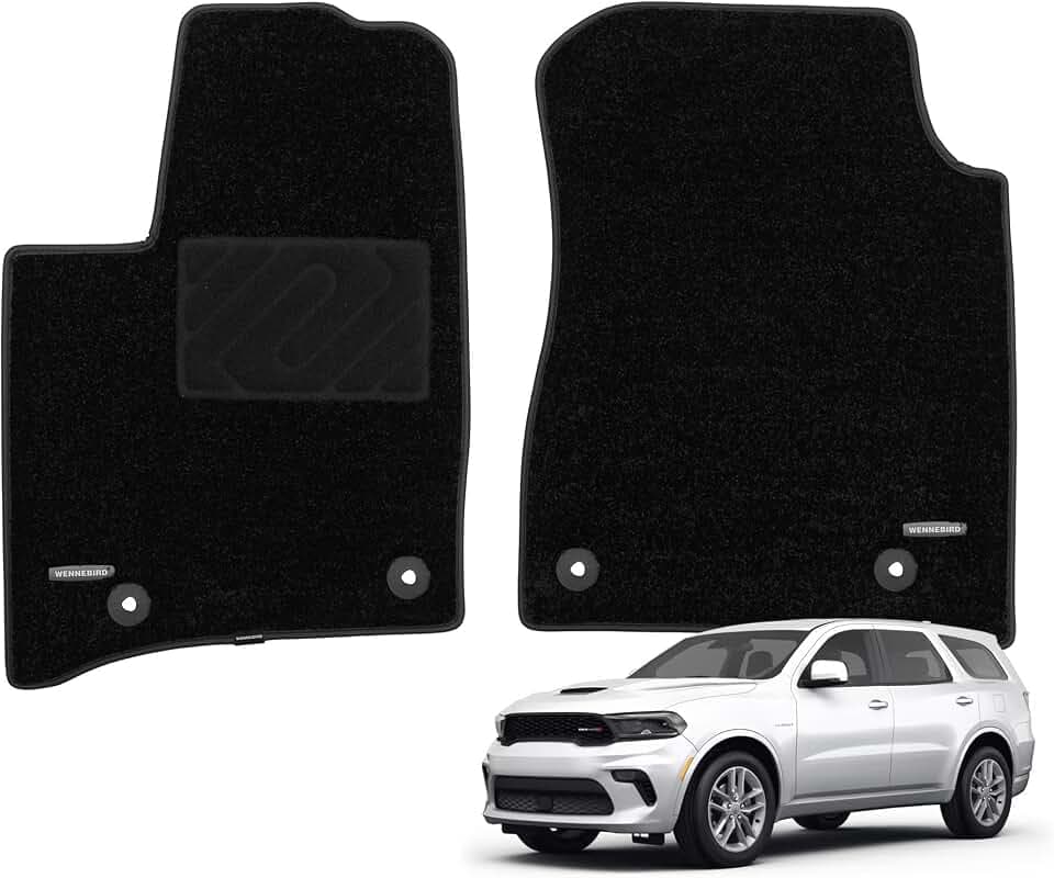 WENNEBIRD Front Carpet Floor Mats for Dodge Durango 2016-2026, 2Pc