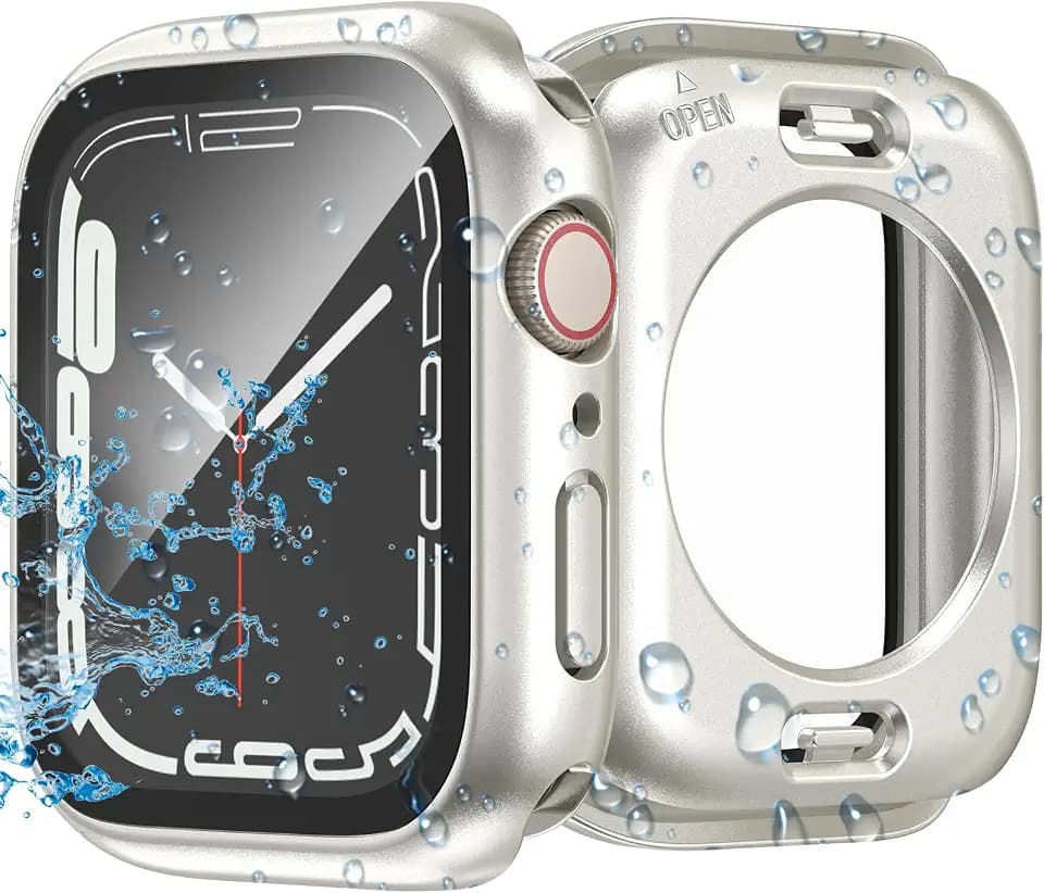 YIJDACASE 3 in 1 Waterproof Case for 45mm Apple Watch Series 9 8 7
