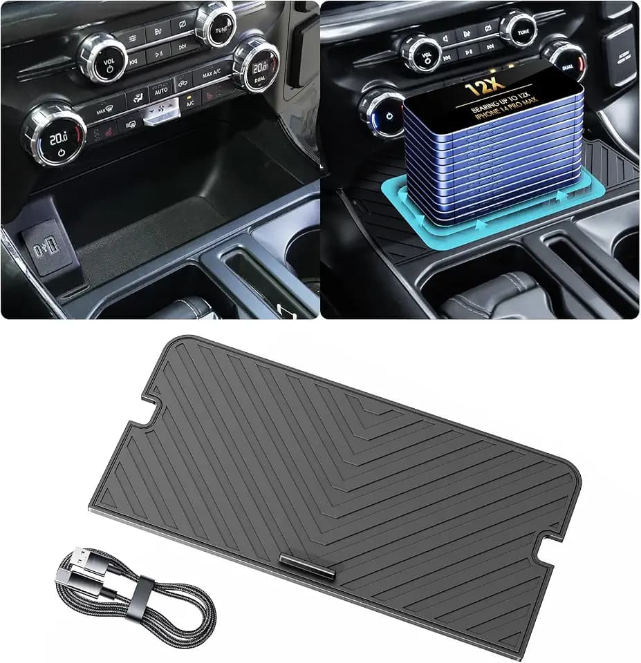 2026 Upgraded Center Console Compartment Cover for Ford F150 Accessories