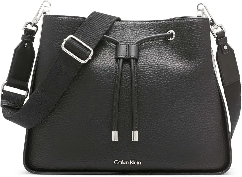 Calvin Klein Women's Fay Drawstring Hobo Handbag