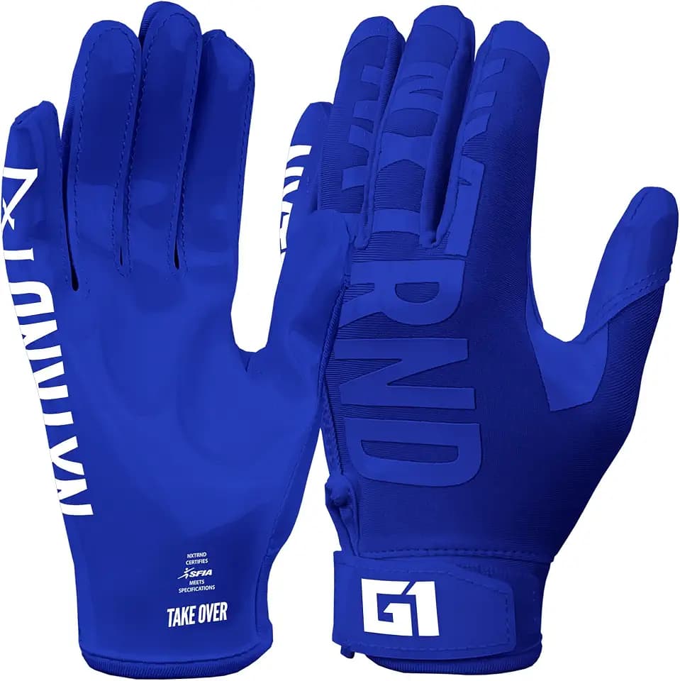 Nxtrnd G1 Youth Football Gloves, Kids Sticky Receiver Gloves