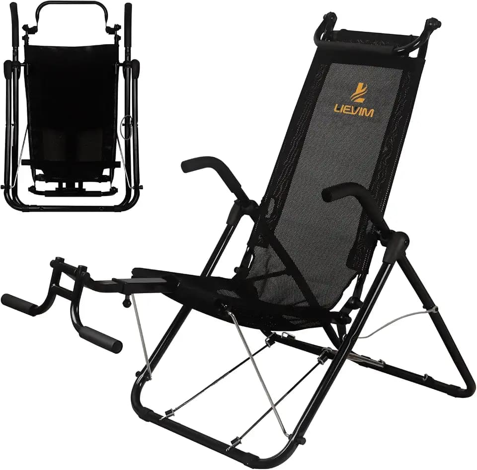 Fitness Abdominal Exercise Ab Chair for Home Gym, Foldable Sport Machine