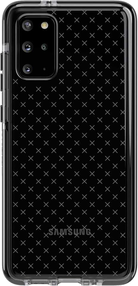 tech21 Evo Check for Samsung Galaxy S20+ (Plus) 5G Phone Case - Hygienically Clean Germ Fighting Antimicrobial Properties with 12ft Drop Protection, Black