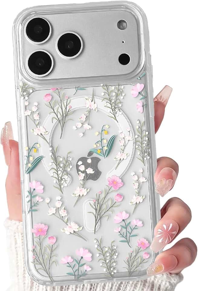 Lovmooful for iPhone 17 Pro Max/18 Pro Max Case Cute Flower-Many Flowers