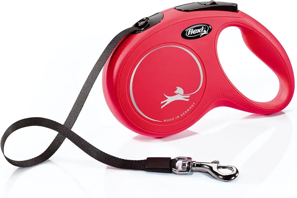 FLEXI® Classic Tape Retractable Dog Leash, Medium, 16 ft - Red