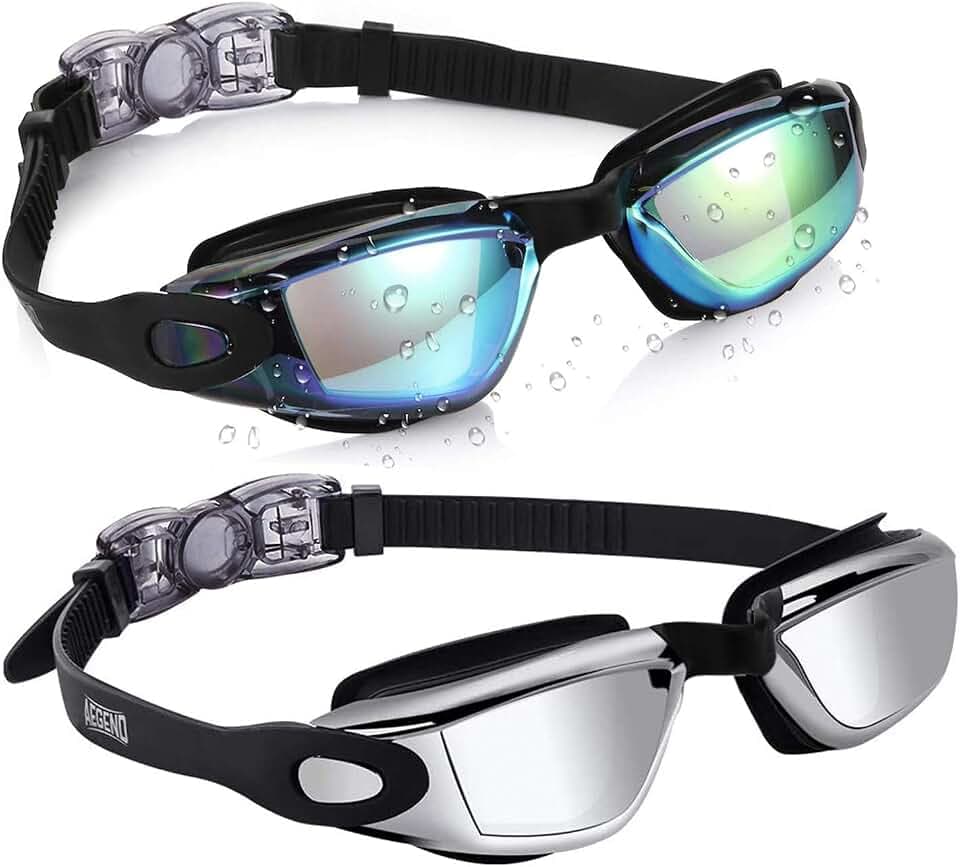Aegend Swim Goggles for Kids 3-14 Anti-Fog Anti-Leak Goggles for Swimming