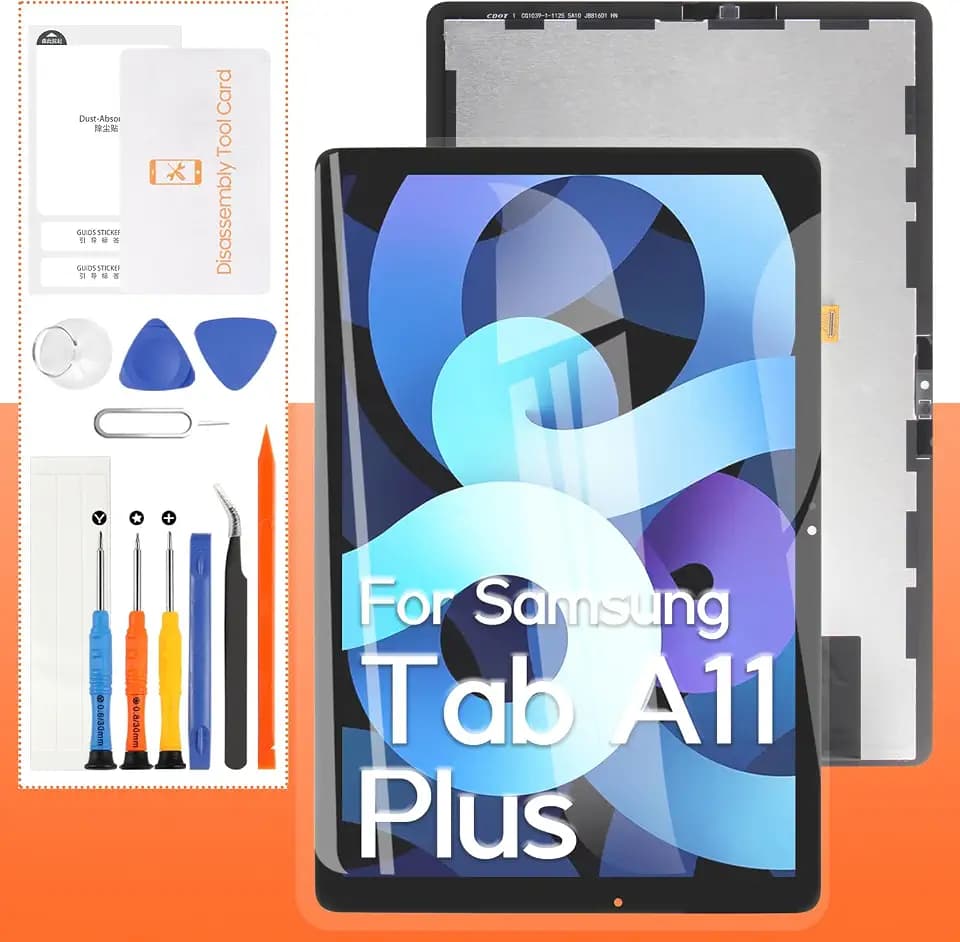 Screen Replacement for Samsung Galaxy Tab A11 Plus Tab A11+ SM-X230, SM-X236B 11.0" LCD Display Touch Screen Digitizer Full Assembly,with Tools (Black)