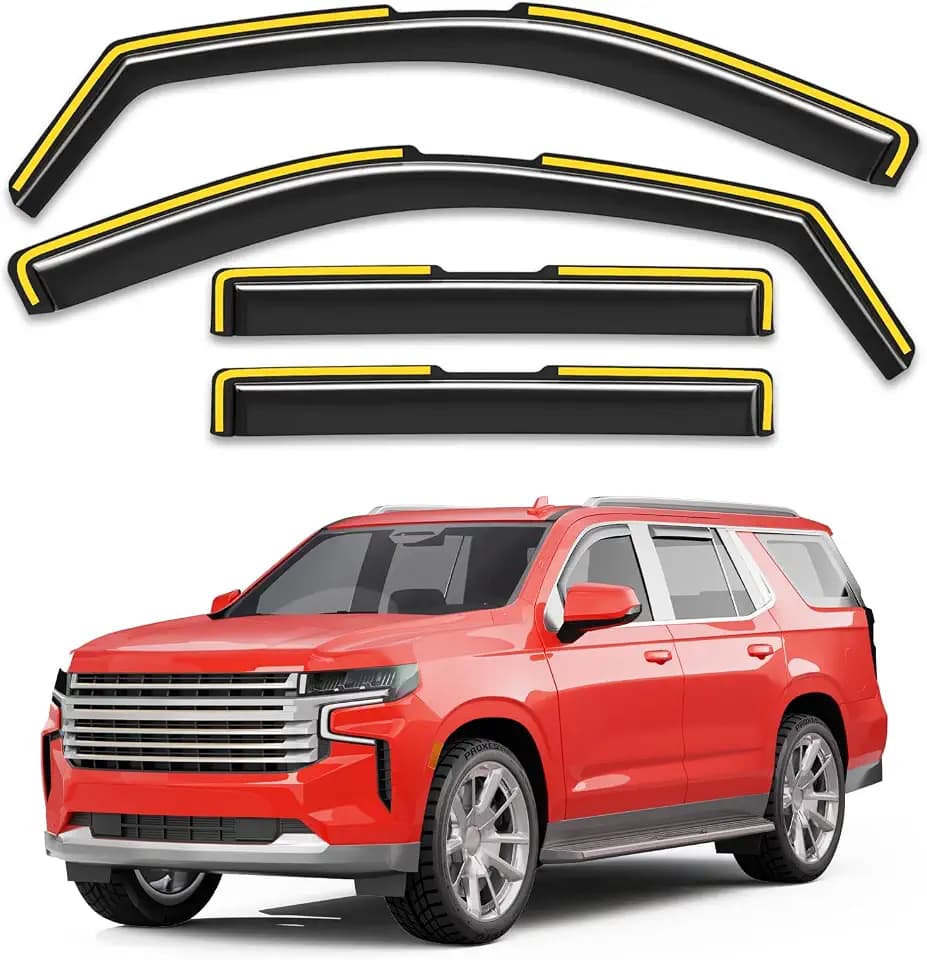 Window Rain Guards for Chevy Tahoe/Cadillac Escalade/GMC Yukon 2021-2026