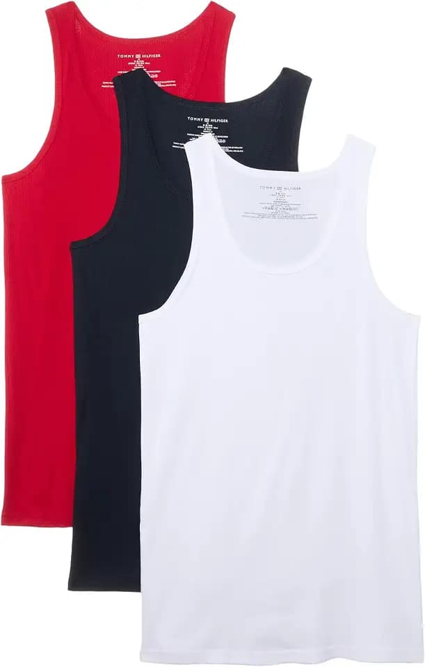 Tommy Hilfiger Men's Cotton Classic 3-Pack V-Neck Undershirts