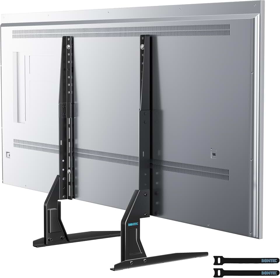 BONTEC Universal TV Standfüß für 22-65 Zoll Fernseher, bis zu 50 kg