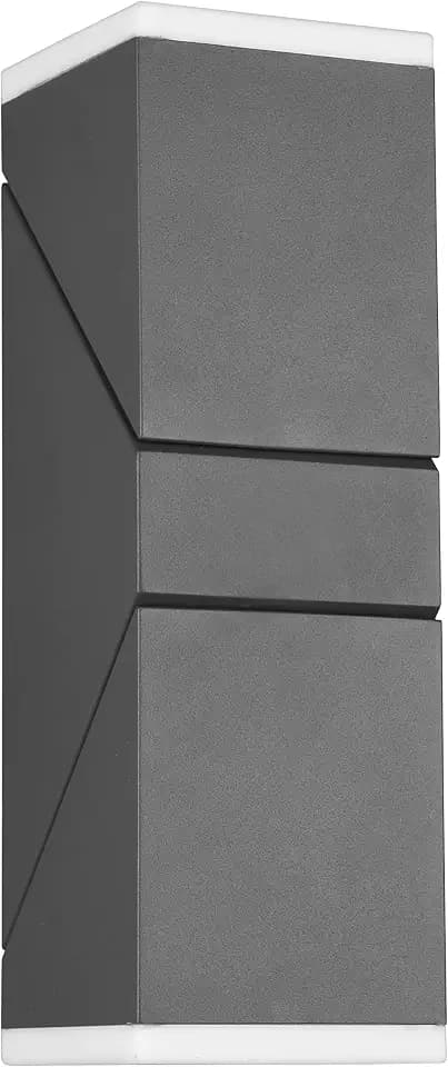 Trio Leuchten LED Außen Wandleuchte Avon 270660242, Aluminium Druckguss Anthrazit, Acryl, inkl. 2x 7 Watt LED, Orientierungslicht
