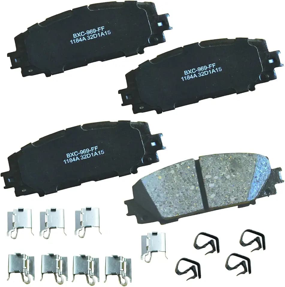 Bendix Premium SBC1184A Ceramic Front Brake Pads for Select Models Lexus CT200h, Toyota Corolla, Prius, Prius AWD-e, C, Plug-In, Prime