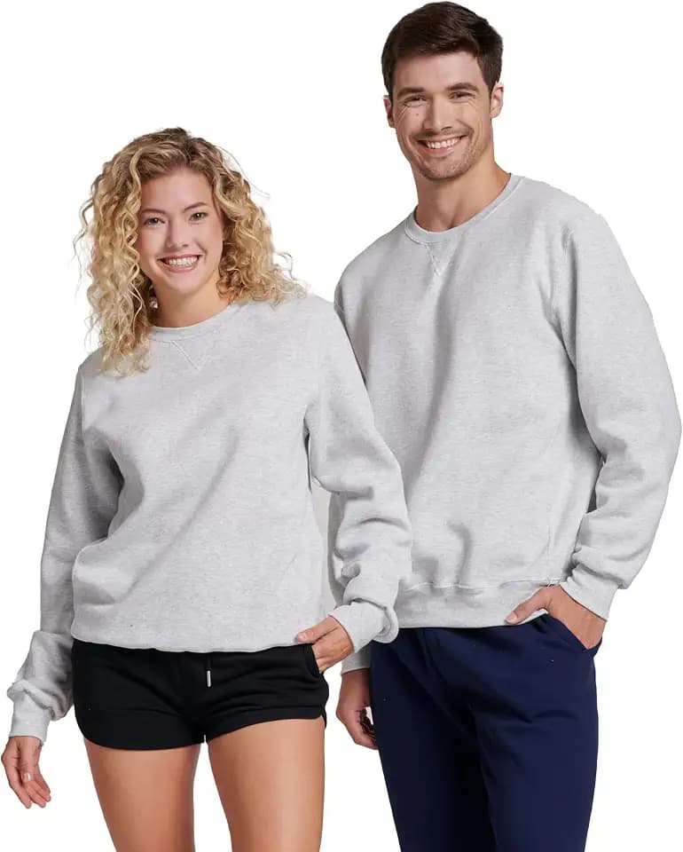 Russell Athletic Men's Dri-Power Fleece Sweatshirts, Moisture Wicking, Cotton Blend, Relaxed Fit, Sizes S-4X