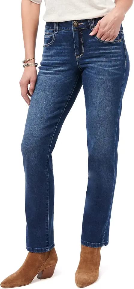 Democracy Women's Ab Solution High Rise Straight Leg Jean