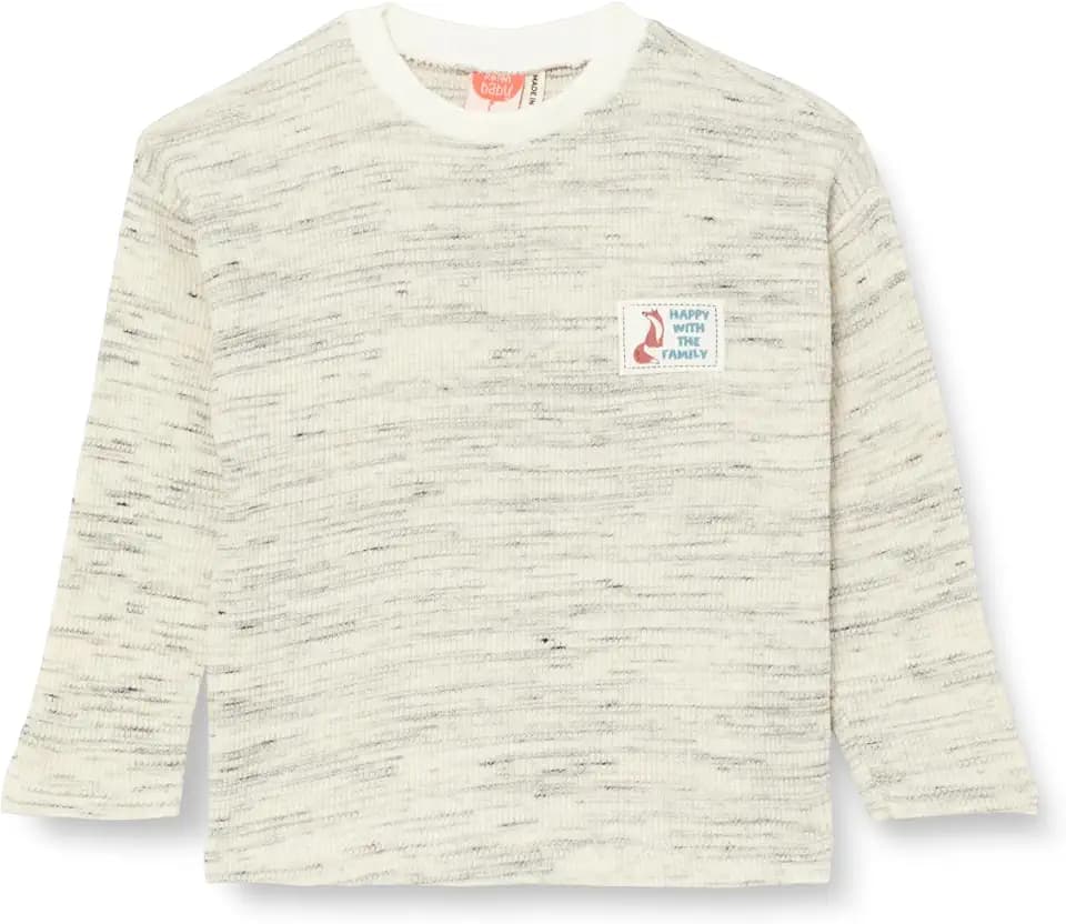 Koton Babyboys Long Sleeve Printed Crew Neck Ribbed Cotton T-Shirt