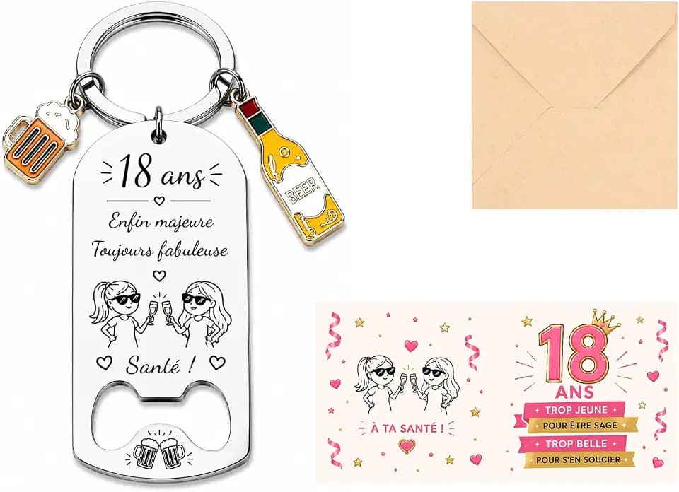anniversaire 18 ans Schlüsselringe & Schlüsselbänder für Damen