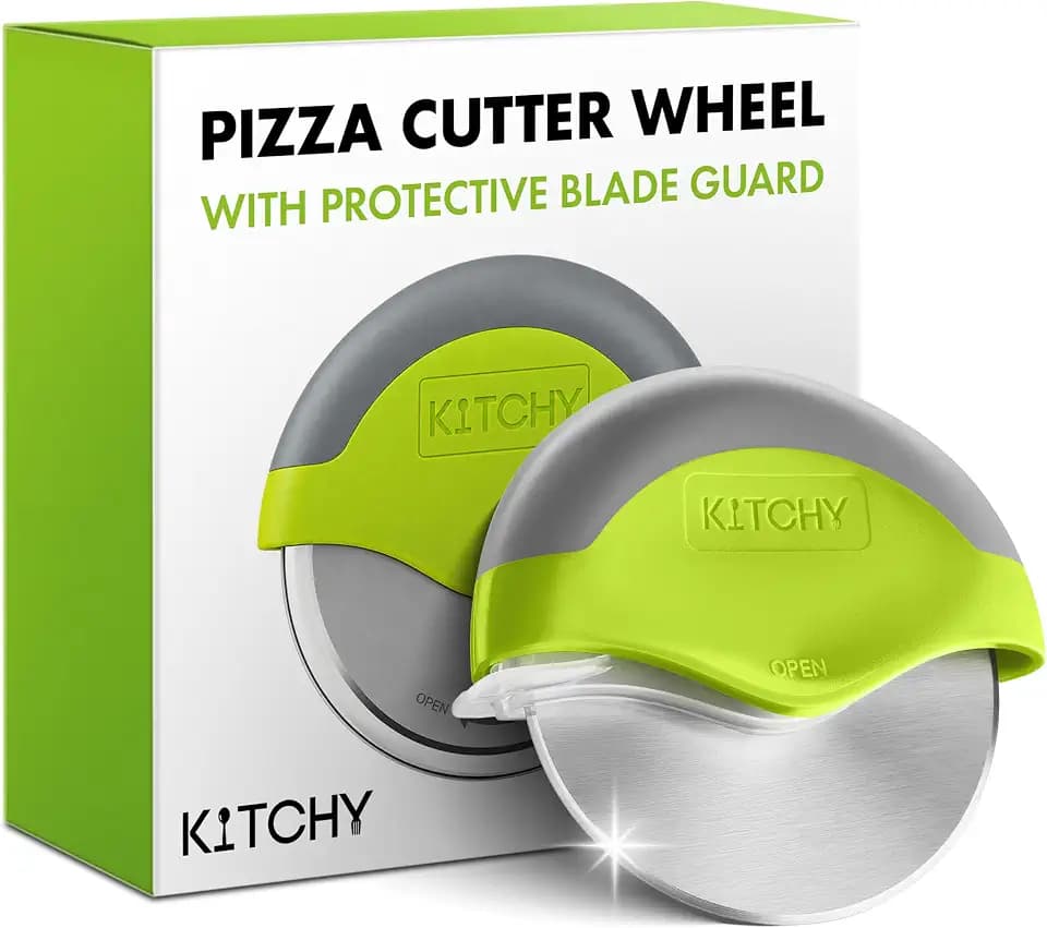 Kitchy Pizza Cutter Wheel, Sharp Blade, Easy to Clean, Non-Slip Handle
