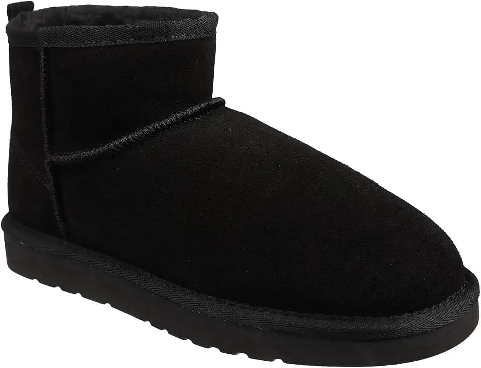 Lamo Kora Short Boots for Women -Chic Water resistant Suede Ankle Boots, Ortholite Foam Footbed with Removable Australian Sheepskin, NeverWet Stain Protection - Winter Footwear