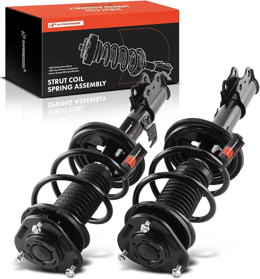 A-Premium Front Complete Strut Assemblies with Coil Springs, Set of 2