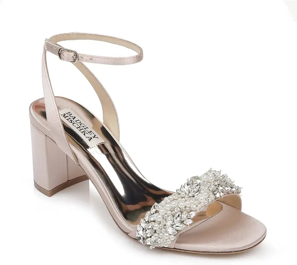 Badgley Mischka womens Block Heel Sandal