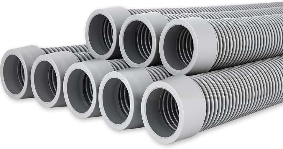 Pool Vacuum Hose 26FT, 8 x 40 Inch Sections, 1.5 Inch Cuffs, 8 Pack