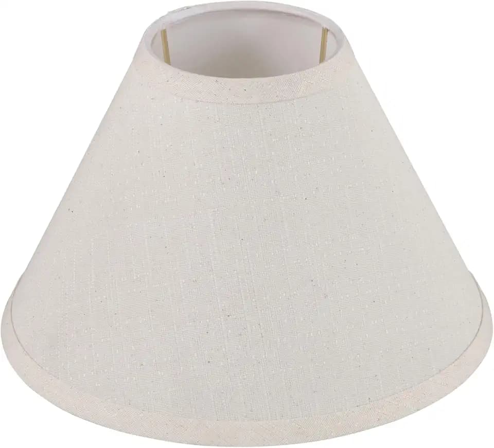 Aspen Creative 58309, Hardback Empire Transitional UNO Lamp Shade, Cream, 4" Top x 10" Bottom x 7" Slant Height, Slip 33mm