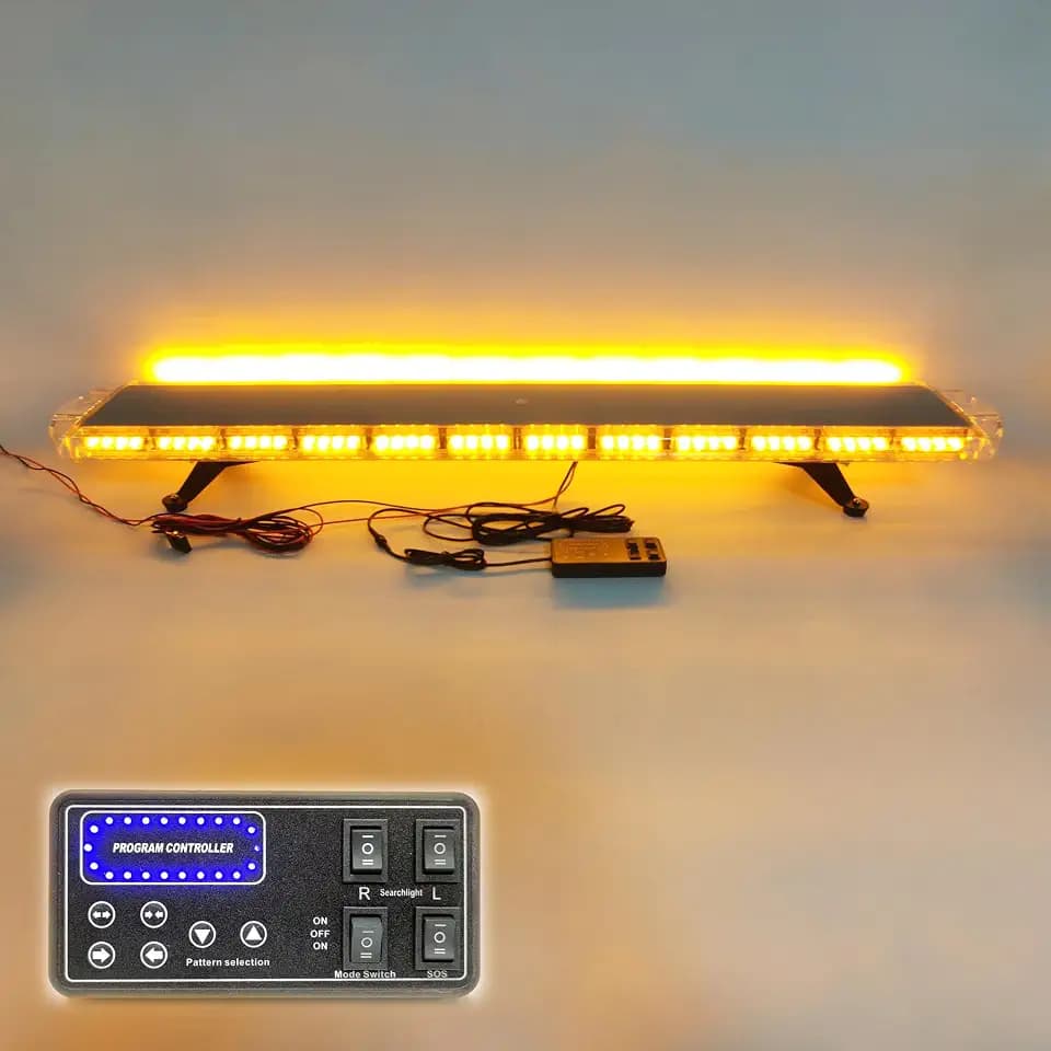 CFLMYYXGS 55“ 104 LED Amber Flashing Emergency Warning Car Light bar