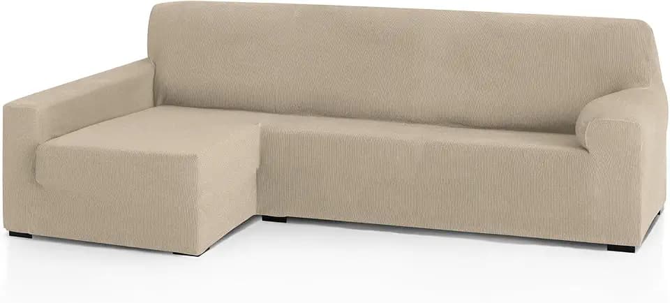 FAVERTI Bezug für Chaiselongue, langes Eckteil links (Vorderseite), elastischer Bezug für Chaiselongue, hochwertiger Schutz aus Jacquardgewebe, Baumwollgefühl, Modell Real | Chaise-Bezug