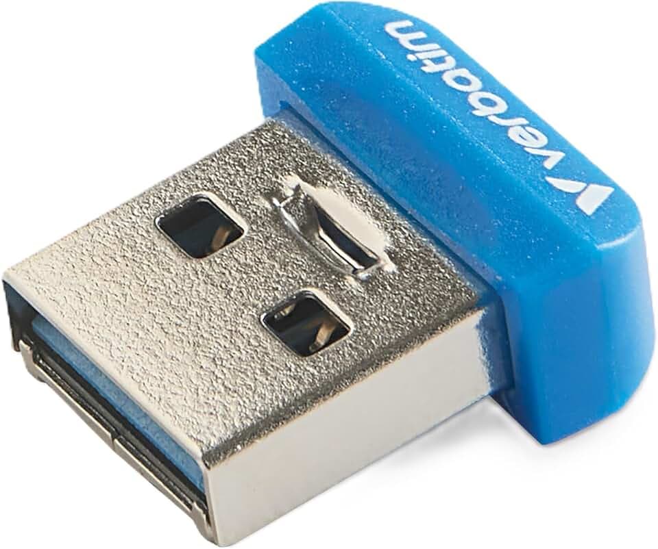 Verbatim 64GB USB Drive Store 'n' Stay Nano USB 3.2 Gen 1 Flash Drive