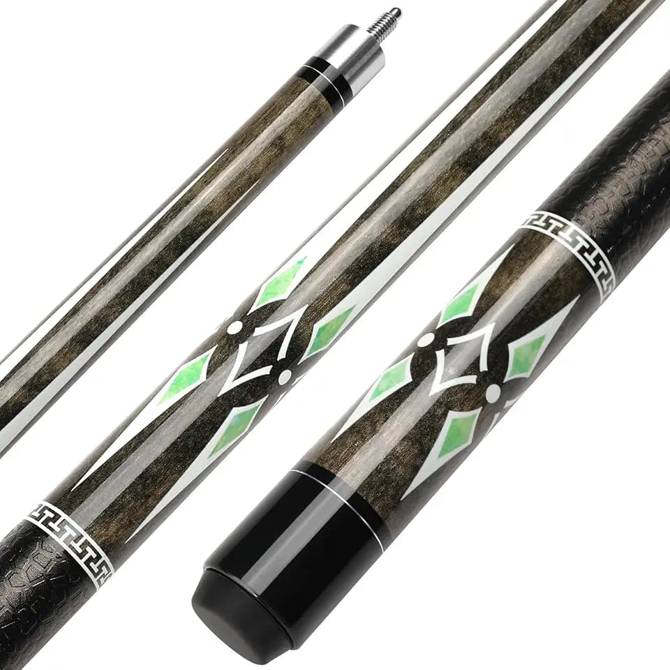 Pool Queue, 58 Zoll Billard Queue Kanadischer Ahornholz Pool Cue 13mm Spitzen für Professionelle Billardspieler, 1/2 Maple Queue Sticks für Billard Tisch Sport