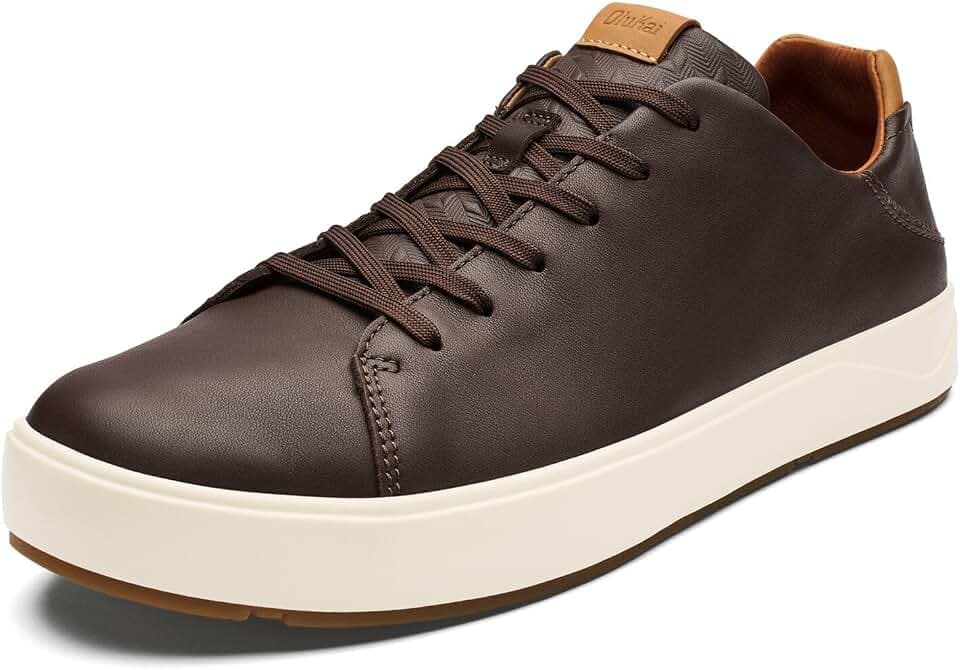 OluKai Lae'ahi Li 'ILI Men's Waterproof Leather Dress Sneaker