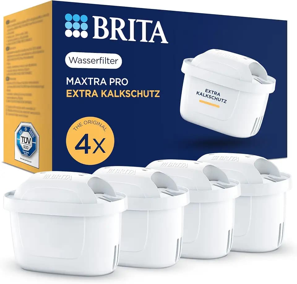 BRITA Wasserfilter-Kartuschen MAXTRA PRO Extra Kalkschutz - 4er-Pack