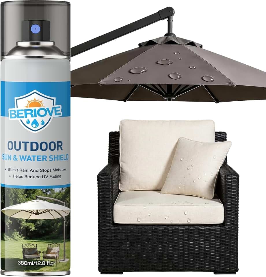 BERlOVE Outdoor Fabric Protector Spray: 12.8oz Waterproof & UV Protection
