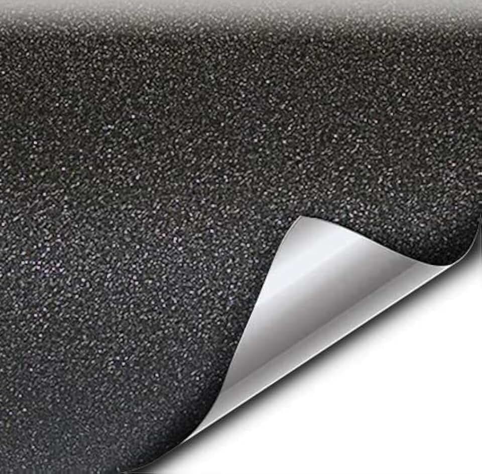 VViViD Black Matte Diamond Vinyl Wrap Film for DIY No Mess Easy to Install Air-Release Adhesive (1ft x 5ft)