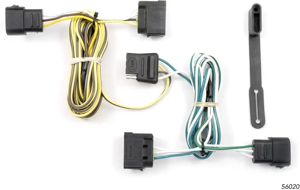 CURT 56020 Vehicle-Side Custom 4-Pin Trailer Wiring Harness for Select Ford E-Series E-150, E-250, E-350