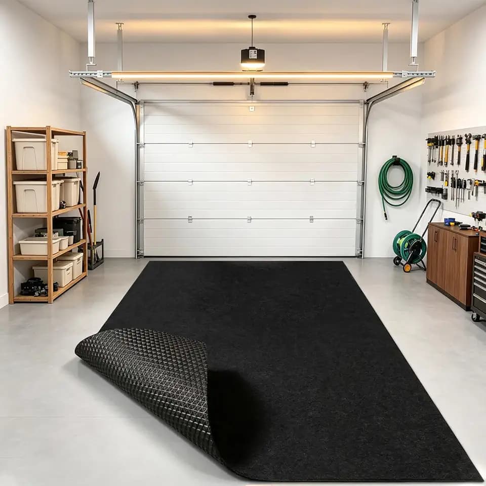 Garage Car Mats for Floor 17'x7'4" Large Oil Drip Mat for Under Car Truck