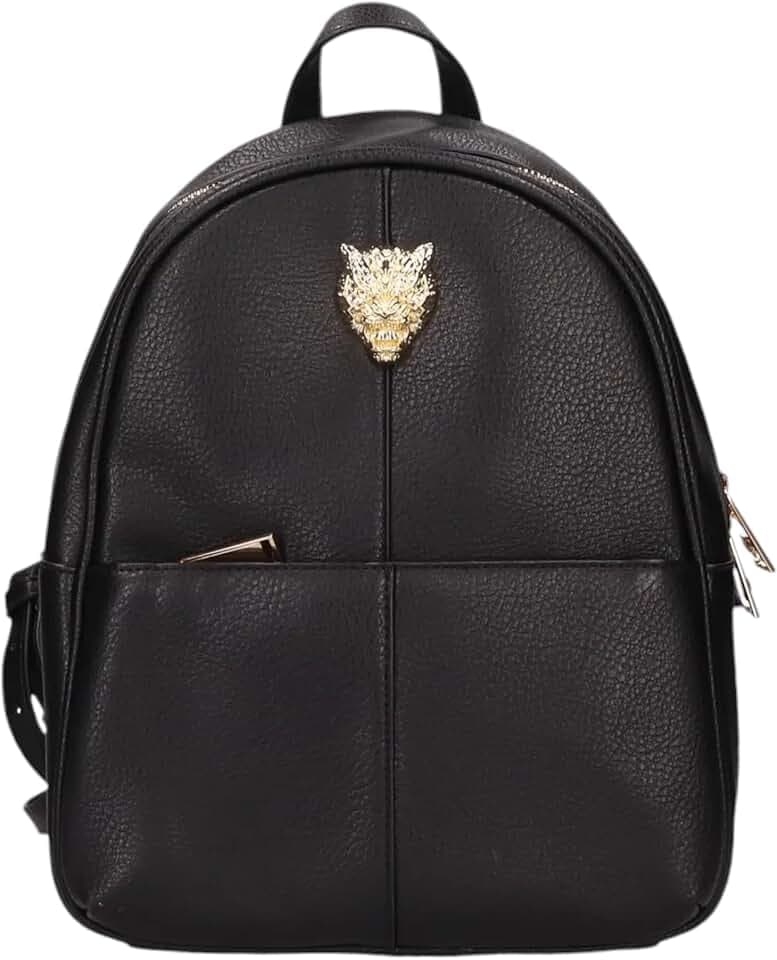 Plein Sport Rucksack mit mehreren Taschen, schwarz, Schwarz , C