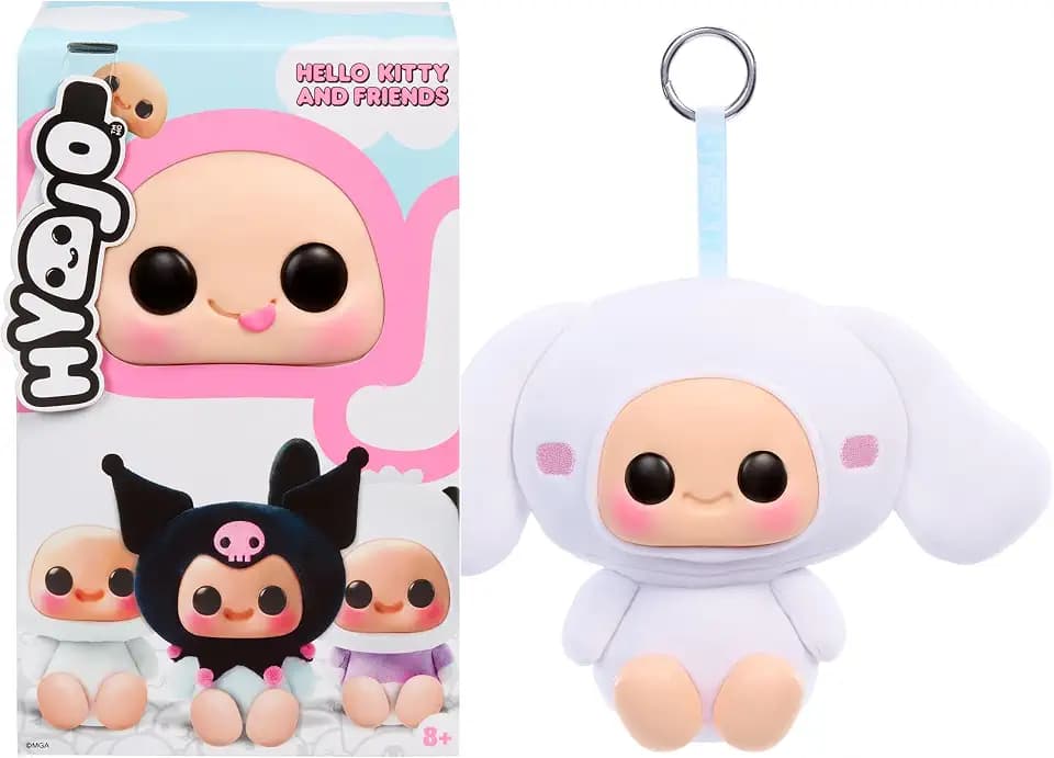 Hyojo Hello Kitty and Friends Series, Blind Box Mixed Material Squishy Collectible, Limited Edition, 3 to Collect, Kuromi, Cinnamoroll, Pochacco, Gift for All Ages