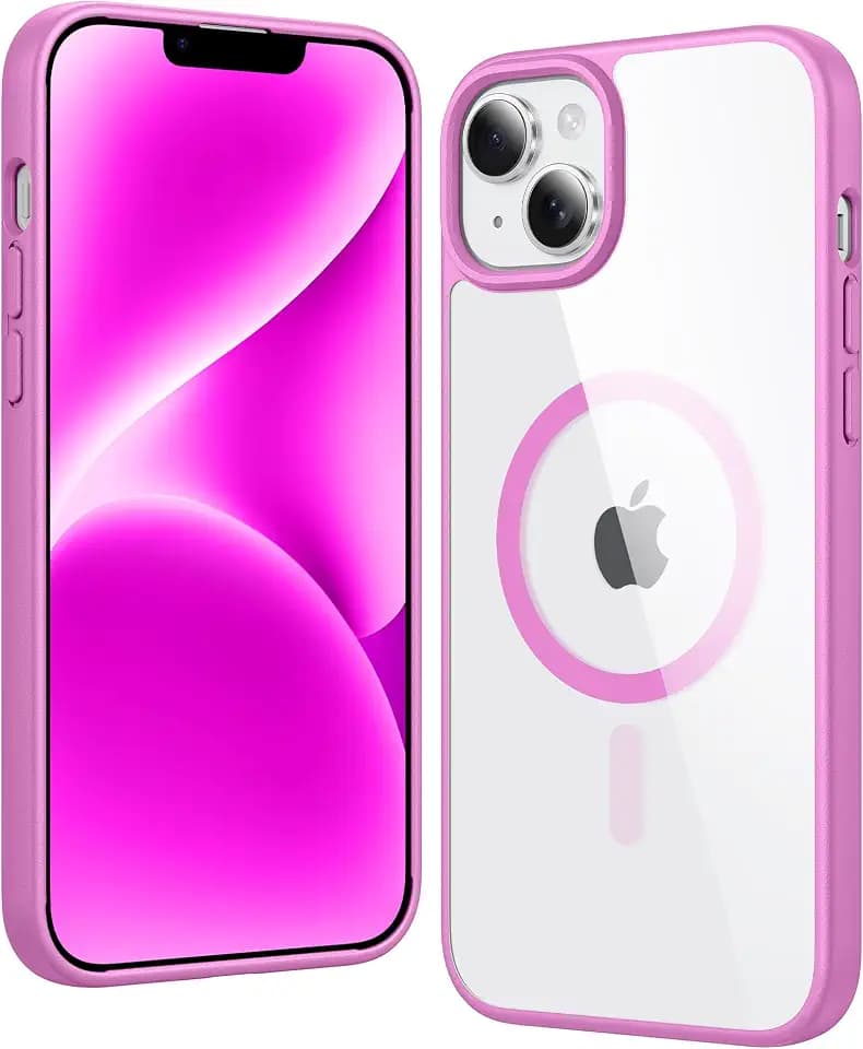 FNTCASE for iPhone 14 Plus Case Compatible with Magsafe Clear Phonecase
