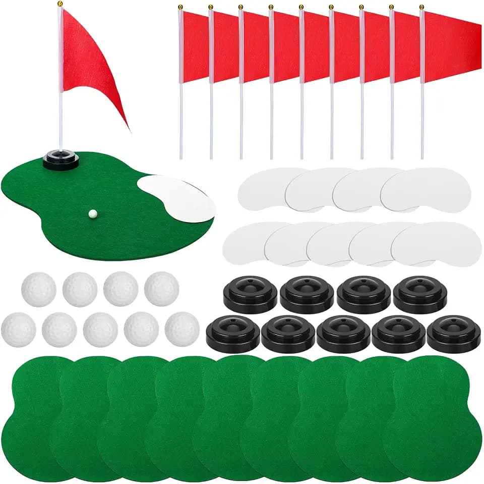 9 Set Golf Flag Centerpieces for Table Hole in One Party Decorations