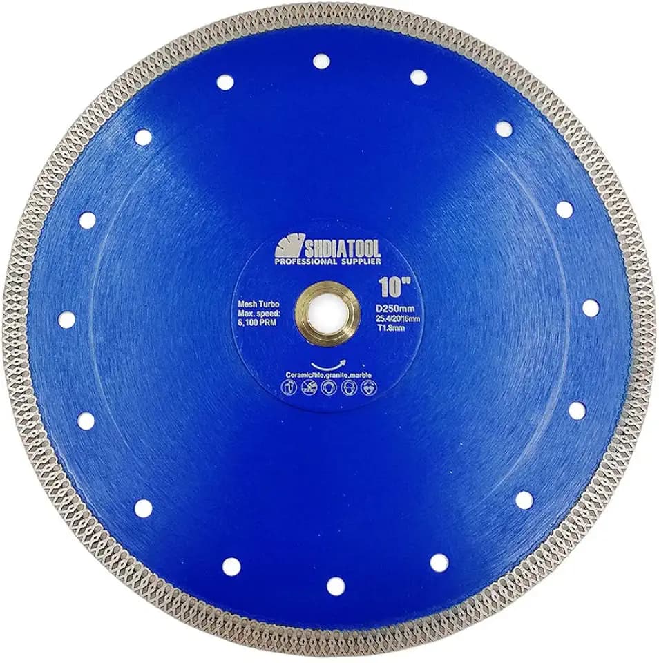 SHDIATOOL Diamant-Trennscheibe 250 x 25,4/20/16mm für Fliesen Porzellan