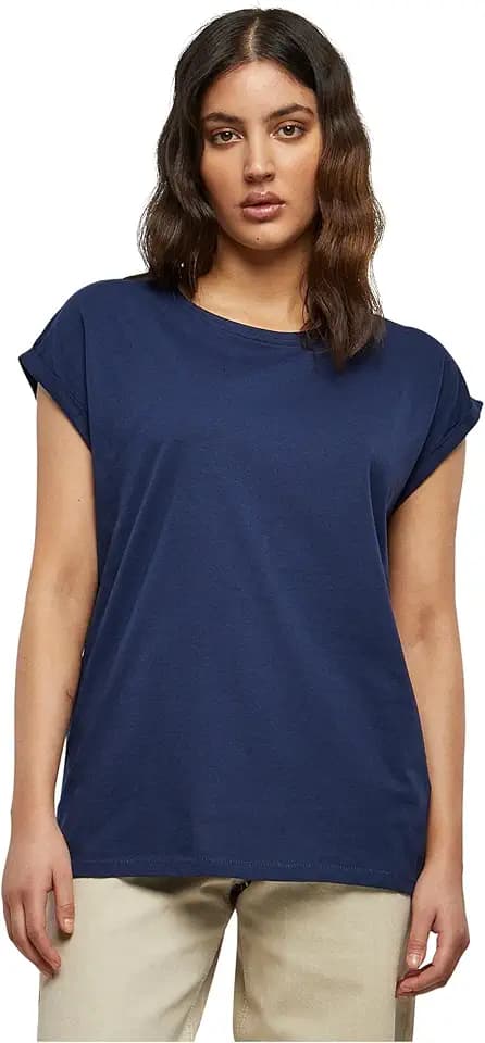 Urban Classics Ladies Extended Shoulder Tee Frauen T-Shirt lila