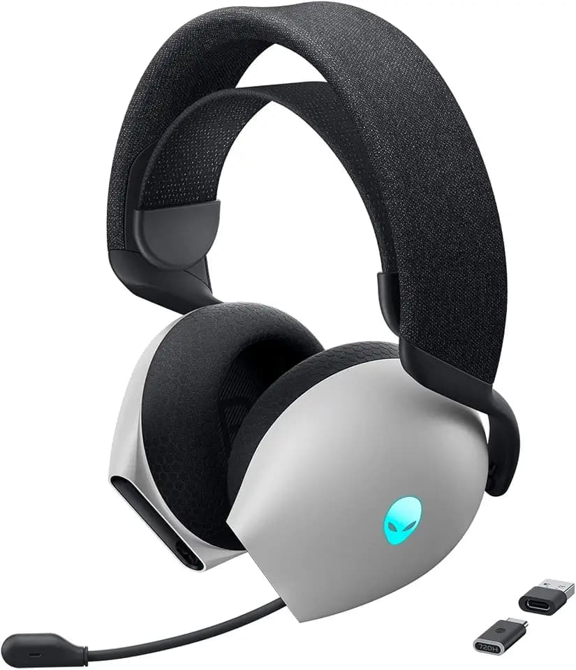 Alienware AW720H Dual-Mode kabelloses Gaming Headset - Farbe Lunar Light