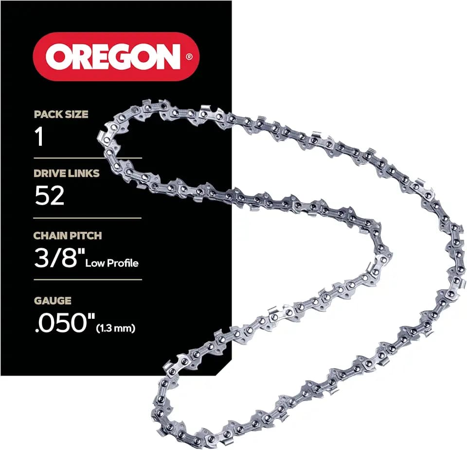 Oregon Chainsaw Chain for 14" Bar, 3/8" LP, .050" Gauge, 52 Drive Links