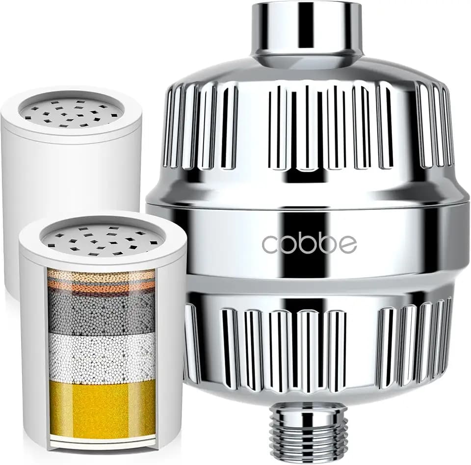 Cobbe Shower Filter for Hard Water, KDF-55 Removes Chlorine & Heavy Metals
