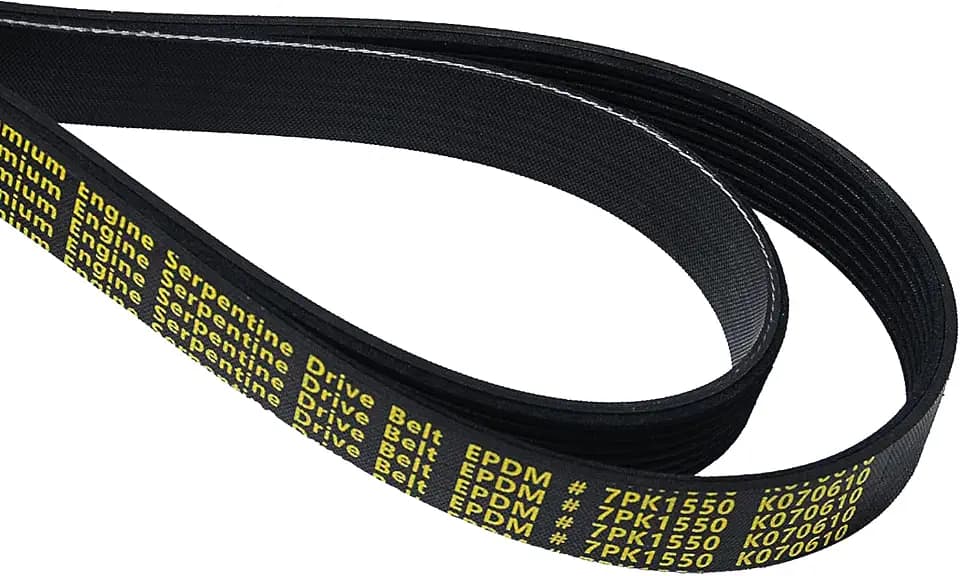 K070610 Serpentine Drive Belt V-Ribbed for Lexus 13-18 ES350,07-15 GS350,06-18 IS350 Highlander 3.5L,for Toyota 3.5L 13-18 Avalon,12-17 Camry,06-12 RAV4,11-16 Sienna,7PK1550