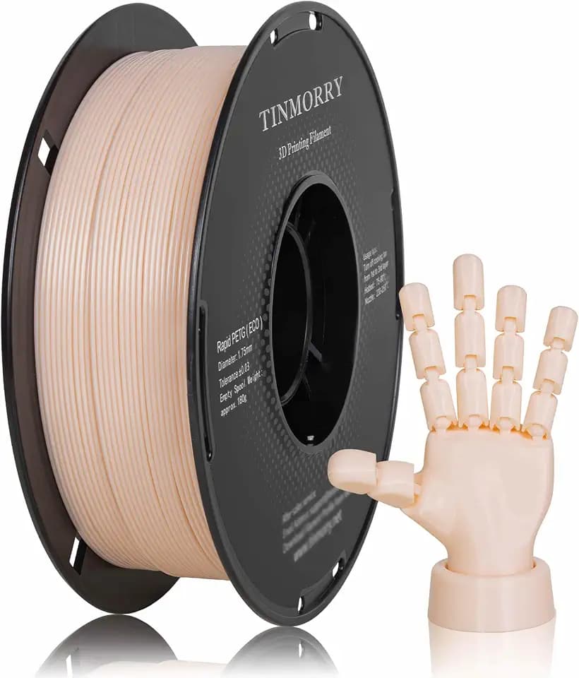 TINMORRY Rapid PETG Filament 1,75 mm für 3D Drucker, 1 KG, Haut